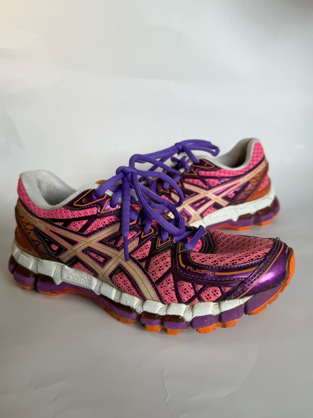 ASICS Women's Gel Kayano 20 Pink, Purple Sneakers in size US 6.5